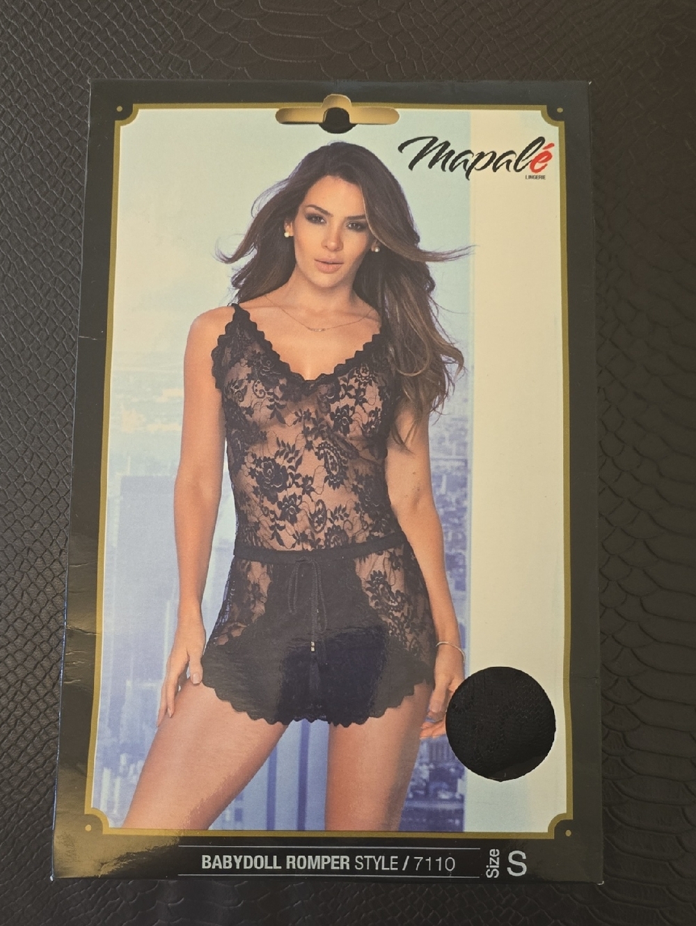 2 Black Lace Babydoll Romper - Women's Intimates, New In Box , Final Sale